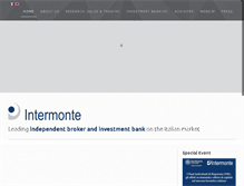Tablet Screenshot of intermonte.it